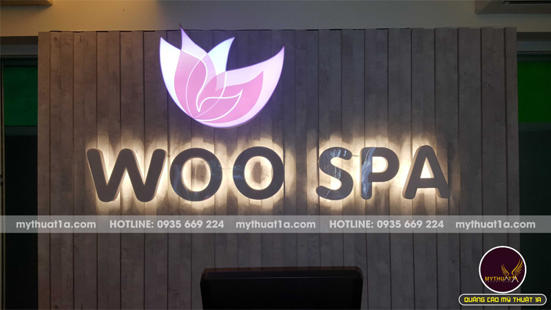 logo spa sáng đèn