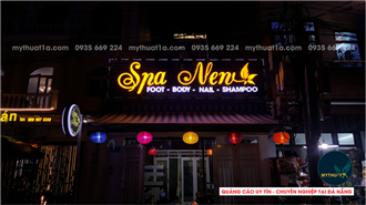 Bảng hiệu quảng cáo spa new