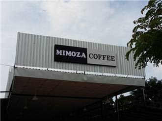 Làm bảng hiệu quán cafe Mimoza