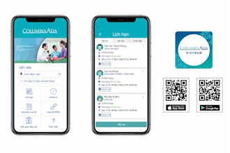 Ứng dụng chăm sóc sức khỏe thông minh của bệnh viện Columbia Asia